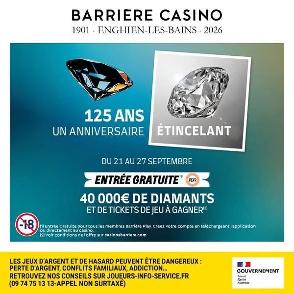 Кадр рекламы Casino Barrière Enghien-Les-Bains
