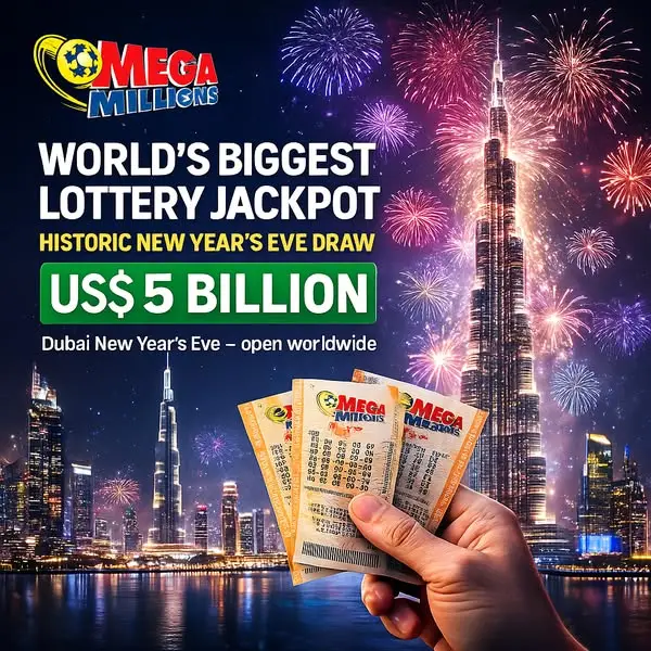 Кадр рекламы Mega Lottery USA