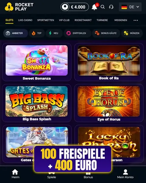 Кадр рекламы Rocket Play 