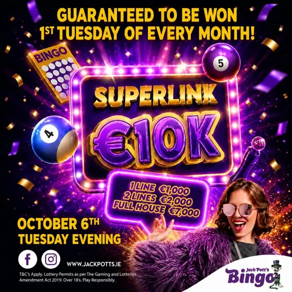 Кадр рекламы Jack Potts Bingo at The Star Crumlin