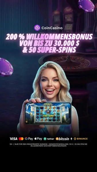 Кадр рекламы CoinCasino