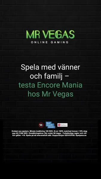 Кадр рекламы Mr Vegas
