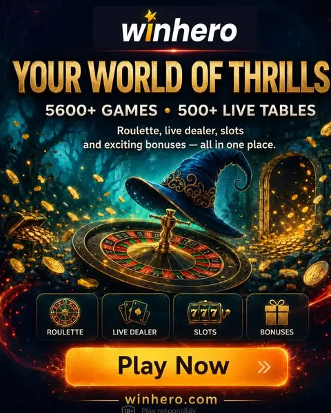 Кадр рекламы WinHero NL Casino