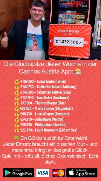 Кадр рекламы Casinos Austria