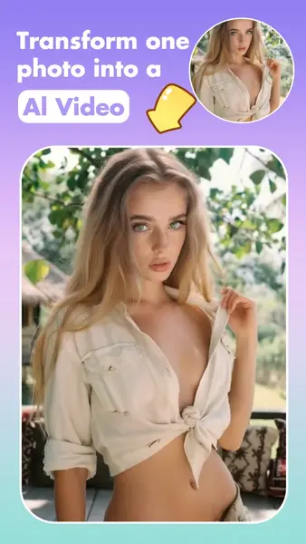 Кадр рекламы Sizzling AI video generator