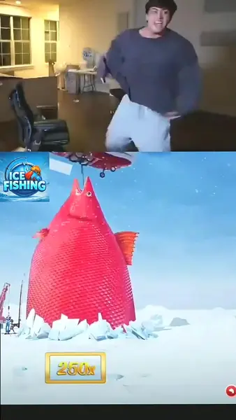 Кадр рекламы Ice Fishing Live