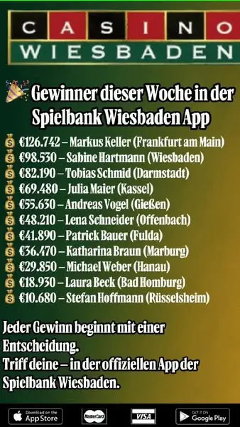 Кадр рекламы Spielbank Wiesbaden