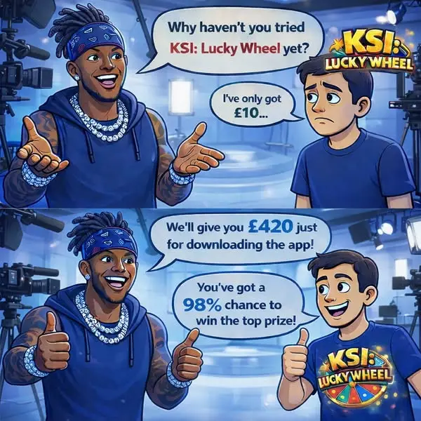 Кадр рекламы KSI Spin