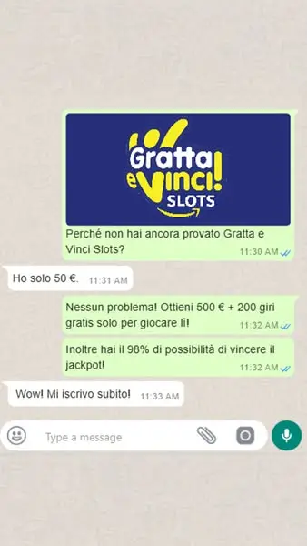 Кадр рекламы Gratta Evinci Slots