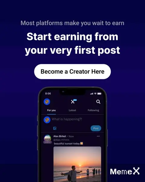 Кадр рекламы MemeX