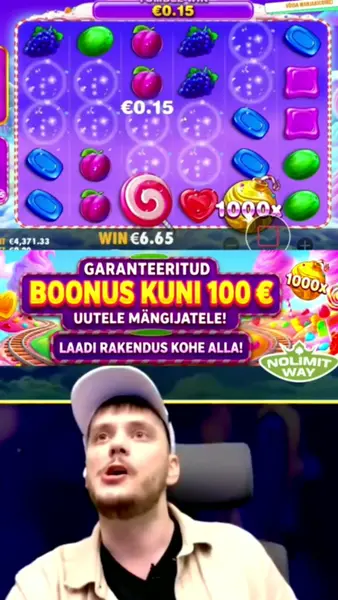 Кадр рекламы Sweet Bonanza