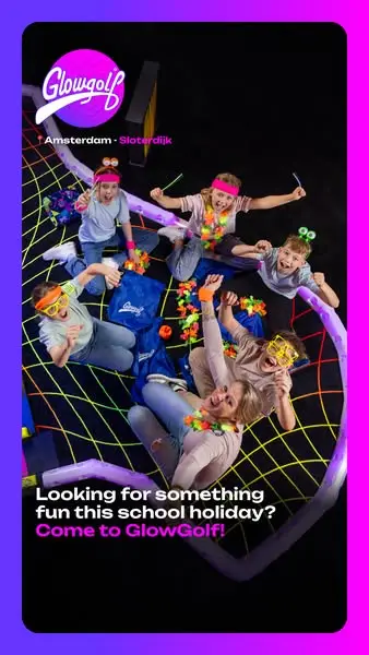 Кадр рекламы GlowGolf Amsterdam Sloterdijk