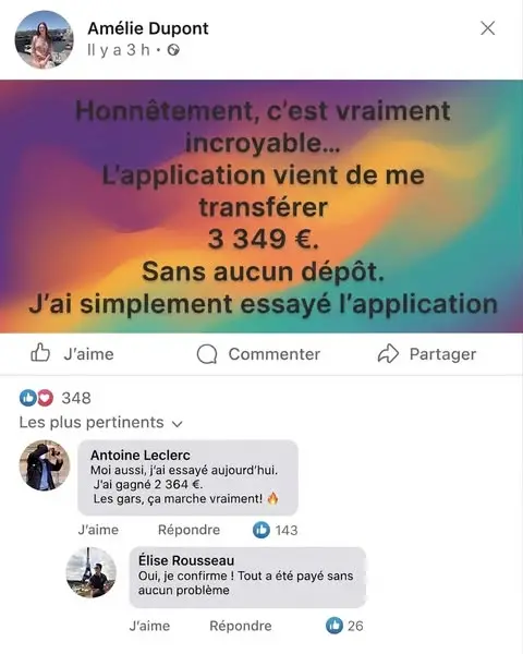 Кадр рекламы Club des Gagnants