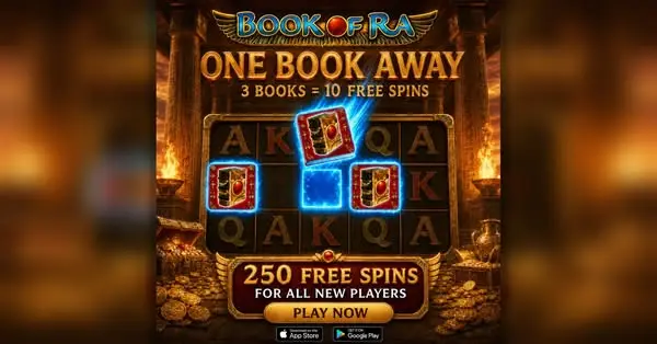 Кадр рекламы Book of Ra