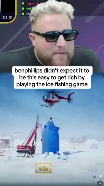 Кадр рекламы Ice Fishing Play