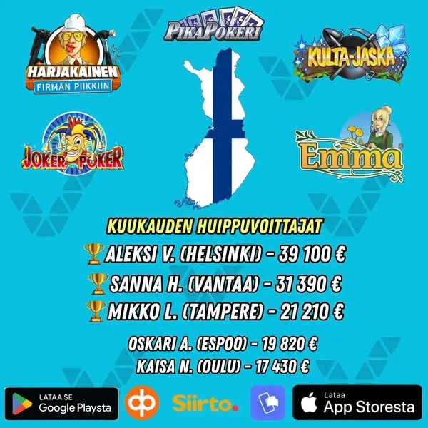 Кадр рекламы Onnelliset Slotit