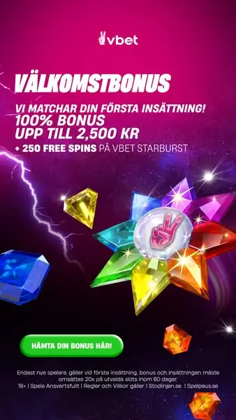Кадр рекламы VBET Sweden