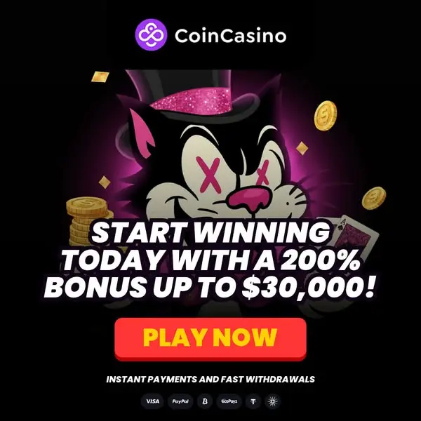 Кадр рекламы CoinCasino