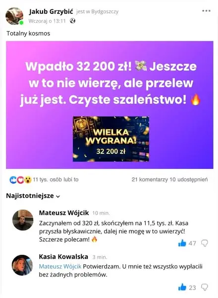 Кадр рекламы Specjalnie dla Ciebie