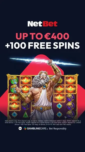 Кадр рекламы NetBet Ireland