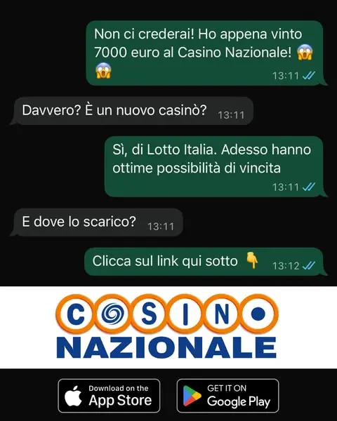 Кадр рекламы Casino Nazionale