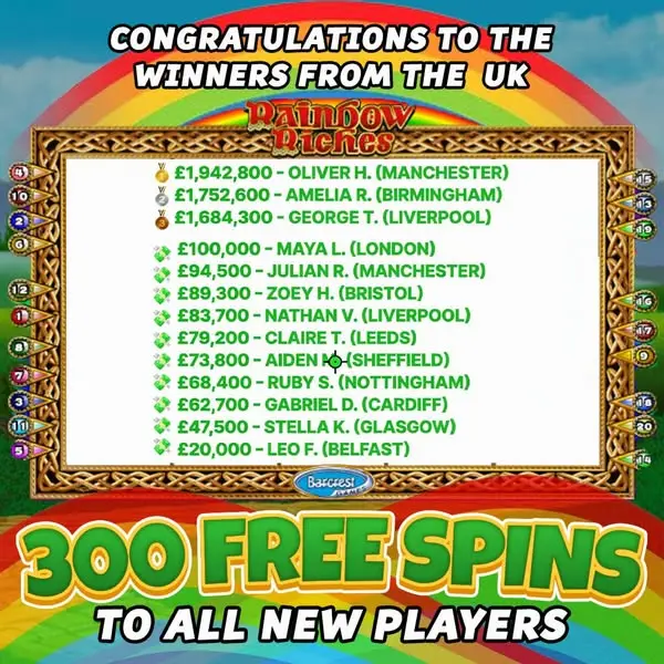 Кадр рекламы 300free spins