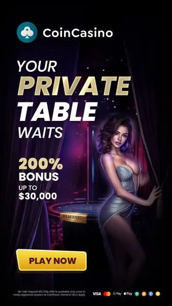 Кадр рекламы CoinCasino Pro