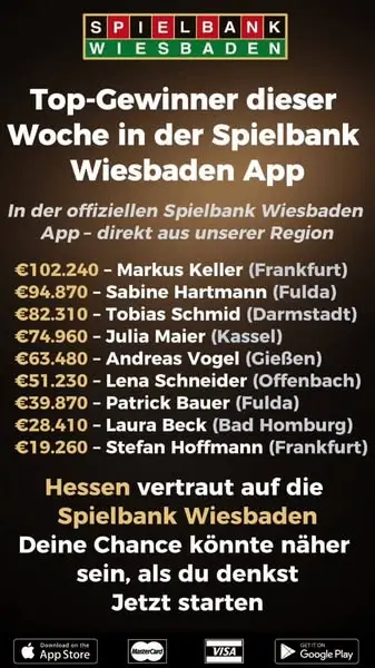 Кадр рекламы Spielbank Wiesbaden