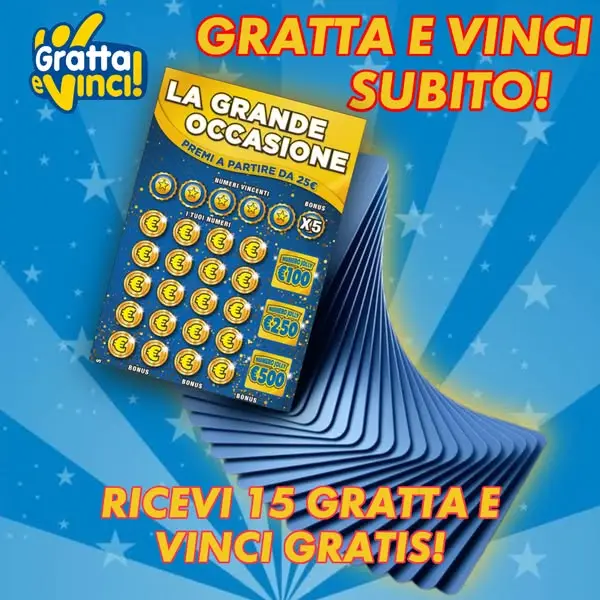 Кадр рекламы Gratta e vinci