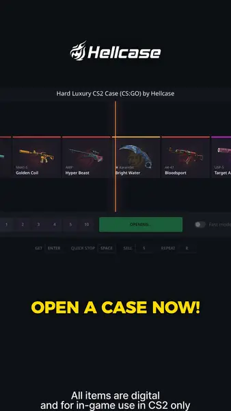 Кадр рекламы CS:GO Hellcase