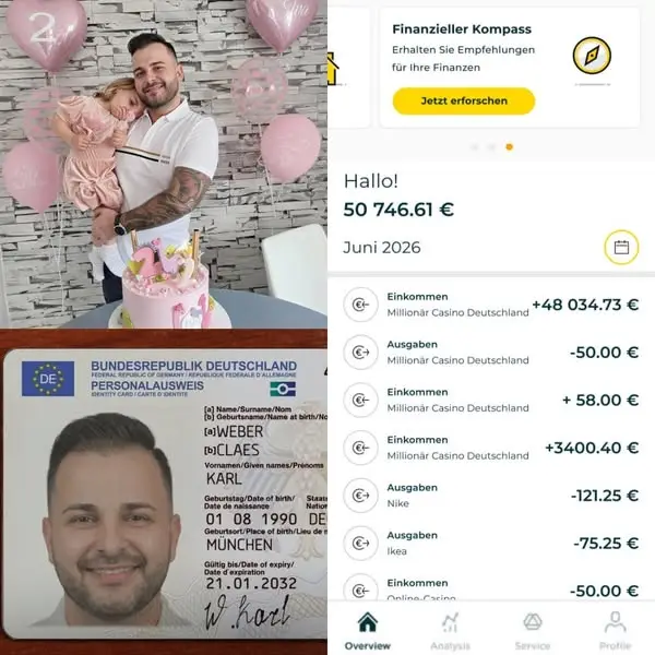 Кадр рекламы Karl Weber