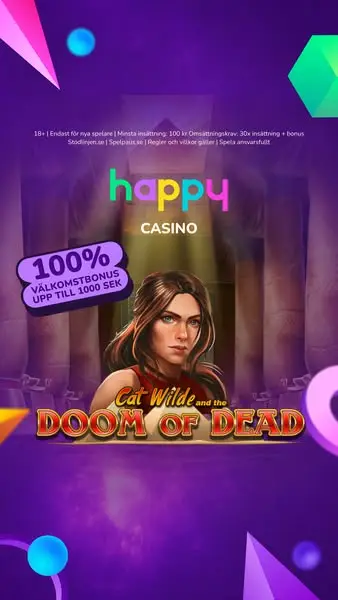 Кадр рекламы Happycasino.se