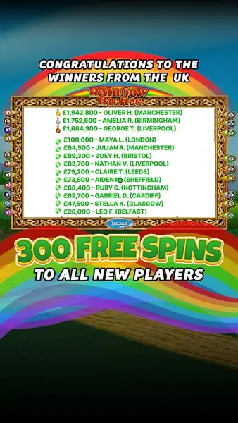 Кадр рекламы 300free spins