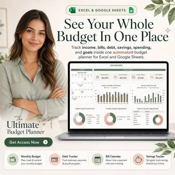Кадр рекламы Ultimate Budget Planner