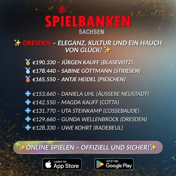 Кадр рекламы Spielbanken Deutschland Online
