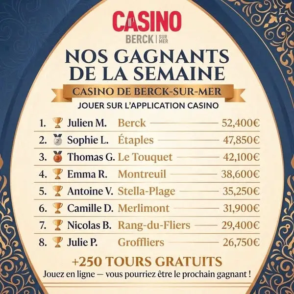 Кадр рекламы Casino de Berck-sur-Mer