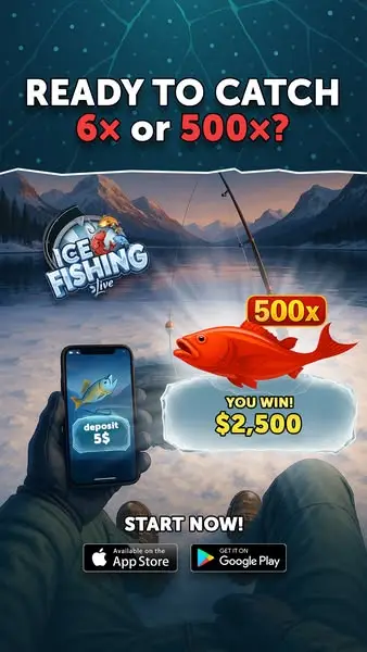 Кадр рекламы Ice Fishing Game