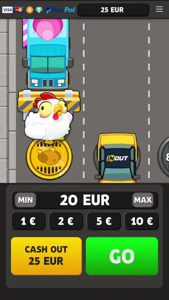 Кадр рекламы Chicken Road
