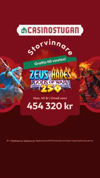 Кадр рекламы Casinostugan