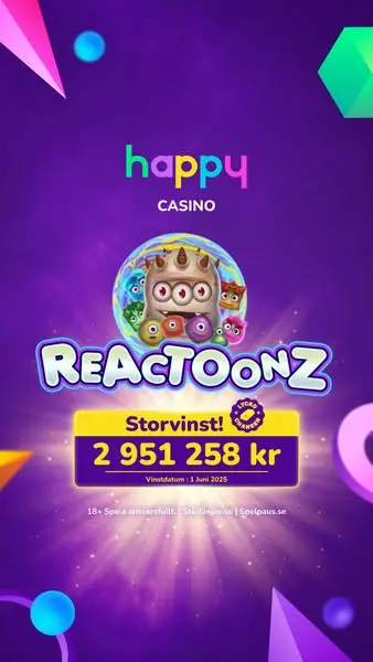 Кадр рекламы Happycasino.se