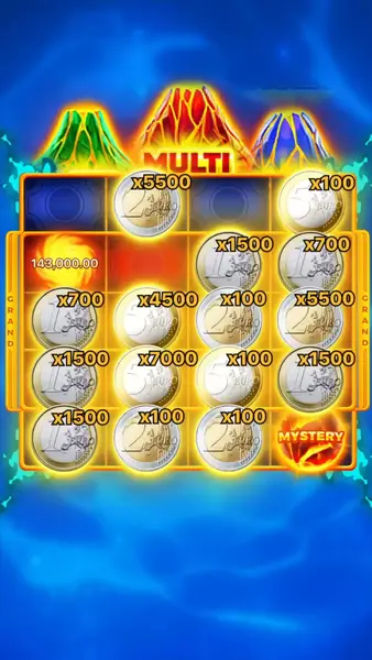 Кадр рекламы Coin Volcano