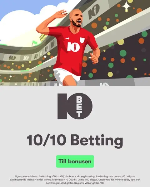 Кадр рекламы 10bet Sverige