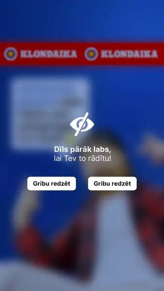 Кадр рекламы Klondaika Latvija