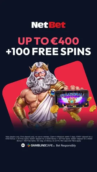 Кадр рекламы NetBet Ireland