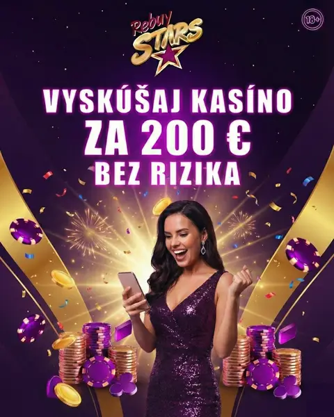 Кадр рекламы Casino Rebuy Stars SK