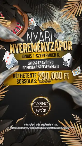 Кадр рекламы Casino WIN Győr