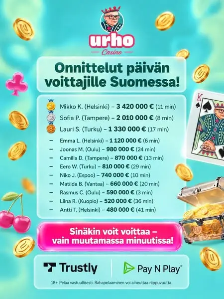 Кадр рекламы Urho Spins