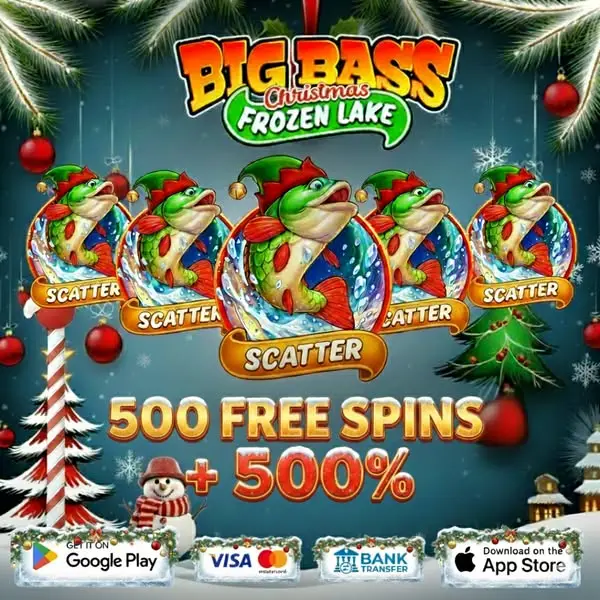 Кадр рекламы Big Bass Bonanza Christmas