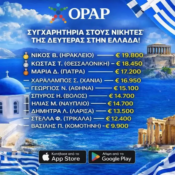 Кадр рекламы Play ΟΠΑΠ