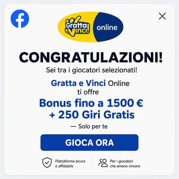 Кадр рекламы Online Gratta e Vinci